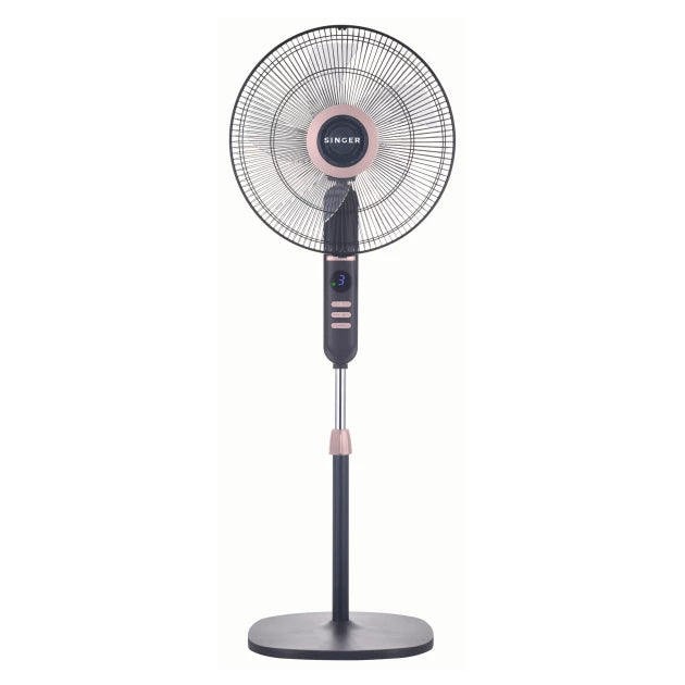 Singer Pedestal Fan With Remote, 16" 55W, 3 Speeds (FAN-P-SF40D5R)