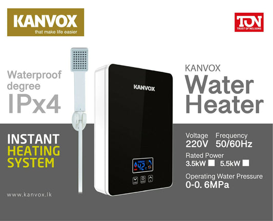 KANVOX HOT WATER SHOWER WITH OUT PUMP KHS-35NH