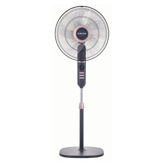 Singer Pedestal Fan With Remote, 16" 55W, 3 Speeds (FAN-P-SF40D5R)