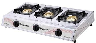 RICHPOWER GAS COOKER 3 BURNER RPGC-602SS