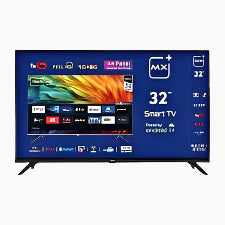 MX+ 32 inch Full HD Smart Android 13 LED Frameless TV with Bluetooth